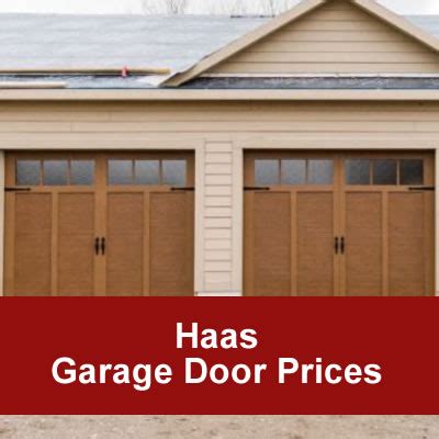 Haas Garage Doors Price List
